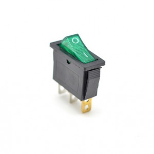 Intrerupator Irs On-Of Verde 2 Contacte 220V-10A INT-22008V