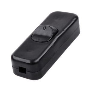 Intrerupator negru pe fir 3A / 250V