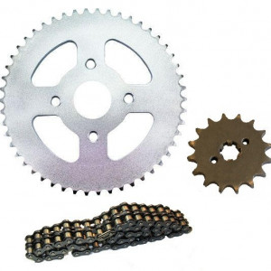 Kit lant ATV 420 - 128L si pinioane 420-41T / 420-14T D70