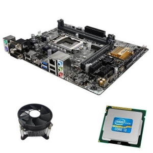 Kit Placa de Baza Asus H110M-A/M.2, Intel Core i3-6100, Cooler