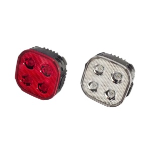 Lampă pentru bicicletă, reîncărcabilă prin USB, cu LED-uri, față, spate 4 led