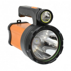 Lanterna profesionala cu lumina laser led alb-albastru 500W si functie de powerbank - Img 4