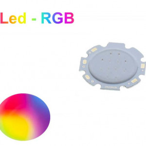 Led RGB COB 28mm: 3, 6, 9W