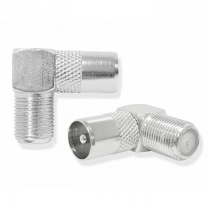 Mufa TV tata metal la F, Cot 90 grade