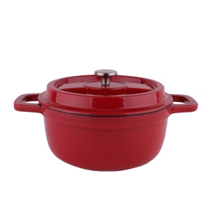 Oala Zilan ZLN0941, Din fier turnat sub presiune puternica, 2.6L, Diametru 22 cm, Inaltime 10 cm, Compatibila cuptor si masina de spalat vase