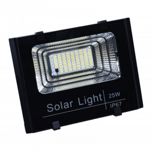 Proiector cu panou solar, senzor de lumina si telecomanda 25W - Img 4