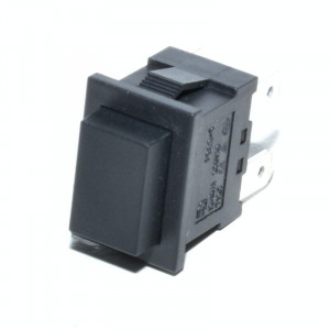 Push buton dreptunghi negru 22x15x31mm - Img 2