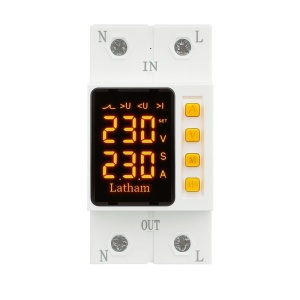 Releu Electronic de Protectie reglabil 1-63A la supratensiune, subtensiune si supracurent