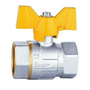 Robinet tip fluture pentru gaz 3/4"FF