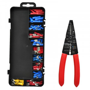 Set cleste multifunctional sertizare, dezizlare cu 85 papuci electrici inclusi - Img 4