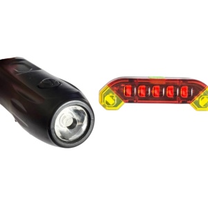 Set far si stop LED cu acumulator pentru bicicleta