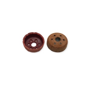 Set garnitura pompa bicicleta cu aerisire ,maro ,9 buc set