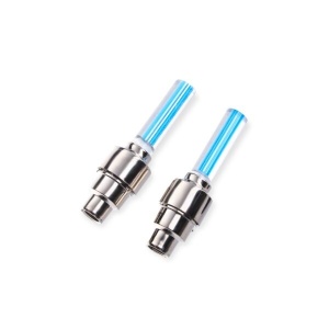 Set lumini LED, bicicleta pentru ventil, senzor de miscare, lumina albastra-verde