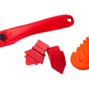 Set pentru aplicat/curatat silicon 9 piese