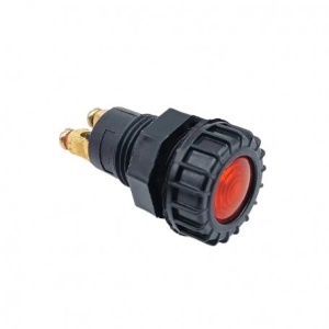 Suport indicator tensiune pentru bec E10 cu led rosu 12V-24V