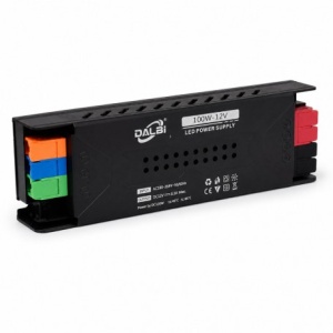 Sursa Alimentare LED 12V 100W 8.3A Slim cu Conectare Rapida Push-In, Carcasa Aluminiu