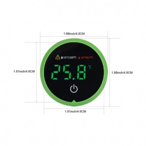 Termometru Digital pentru Acvariu cu afisaj Led si montaj pe geam AT-3 - Img 5