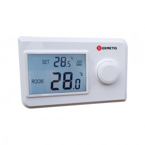 Termostat neprogramabil, cu fir, LCD, iluminare LED, Ermetiq HT19N