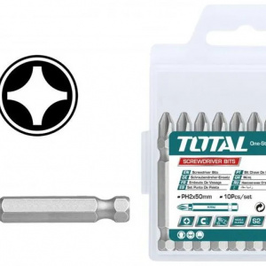 TOTAL - Bit - PH2/ 50mm/ 10 buc/set (INDUSTRIAL)