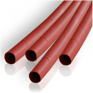 Tub furtun izolator termocontractant rosu 12 mm x 100 cm - set 10 buc