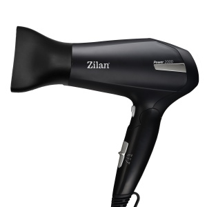 Uscator de par Zilan ZLN9396, 2000W, 2 trepte de viteza, 2 trepte de temperatura, cu aer cald si rece, Negru