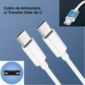 Cablu de alimentare si transfer date USB-C la USB-C 2 metri - Img 5