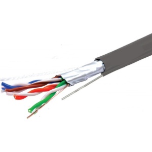 Cablu FTP Cat. 5e cupru solid 4P cu sufa, 305m / rola