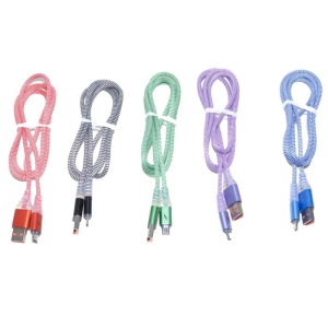 Cablu panzat USB tata - Micro USB cu led D8-32M