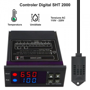 Controler digital de temperatura si umiditate SHT-2000 - Img 4