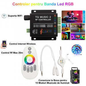 Controler LED RGB - TQ Music 2 RF + WiFi