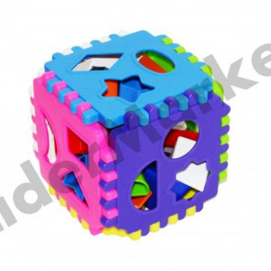 Cub din plastic multicolor cu o multitudine de forme - Img 2