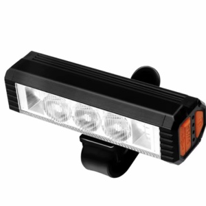 Far bicicletă LED 1200 lumeni, 5 moduri iluminare, USB, waterproof IPX4, carcasă aluminiu, montare ghidon