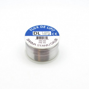 FLUDOR DE LIPIT CU PASTA ,100G - 1MM , SN60/PB40