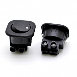 Intrerupator Buton Negru Patrat T120-N