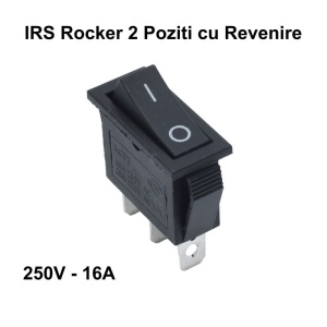 Intrerupator IRS Rocker, 2 pozitii cu Revenire, 3 Contacte - 16A / 250V - KCD3 - Img 3