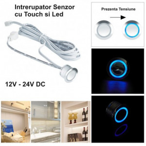 Intrerupator touch cu senzor pentru banda led 18 mm 12V-60W / 24V-120W - Img 4
