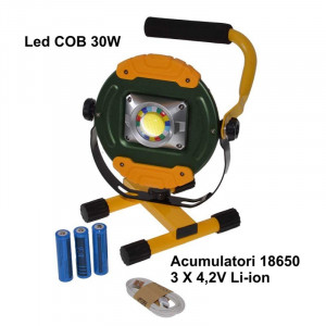 Lampa de lucru cu led COB 30W si suport W821