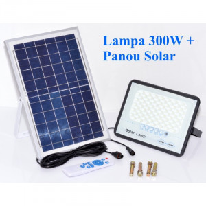 Lampa led 300W cu panou solar si telecomanda - Img 2
