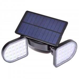 Lampa solara dubla 2 x 28 LED + senzor lumina JC13-1 - Img 4