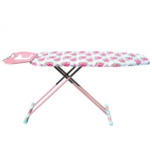 Masa de calcat Zilan-Romantica ZLN-1365, Blat metalic, Suprafata de lucru 116x36 cm, Suport pentru fierul de calcat