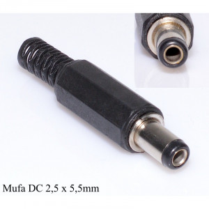 Mufa alimentare tata DC 2.5 x 5.5 mm