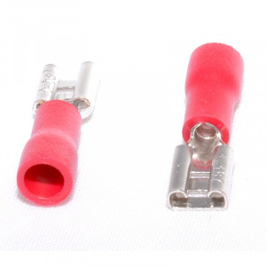 Papuci electrici rosu mama 4,8mm ,100buc/set - Img 2