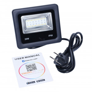 Proiector LED smart cu Bluetooth RGBCW 20W - Img 2