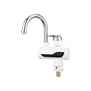 Robinet electric cu incalzire instantanee Z-Inox ZLN7866 - 3000W, ecran digital, design modern, alb