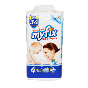 Scutece MyFix 4 maxi, 9-18 Kg, 34buc