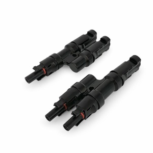 Set 2 Conectori Solari MC4 Tip Y, Adaptor Ramificare Panouri Fotovoltaice, 1000V, 1 Tata la 2 Mama