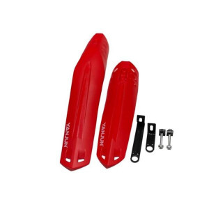 Set aparatori de noroi pentru bicicleta, spate si fata ,culoare -rosu - Img 2