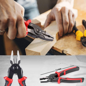 Set cleste multifunctional 5 in 1: patent, dezizolator, sfic, cleste sertizare, foarfeca - Img 3