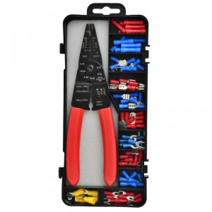Set cleste multifunctional sertizare, dezizlare cu 85 papuci electrici inclusi
