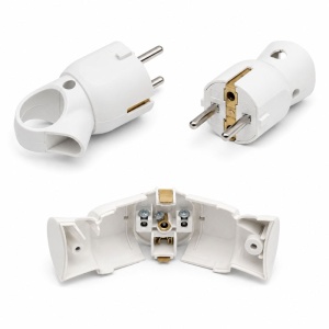 Stecher Electric 16A 250V cu Impamantare si Inel de Tragere - Img 2